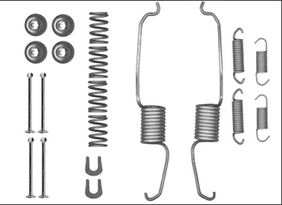 HELLA PAGID Tarvikesarja, jarrukengät 8DZ 355 206-091